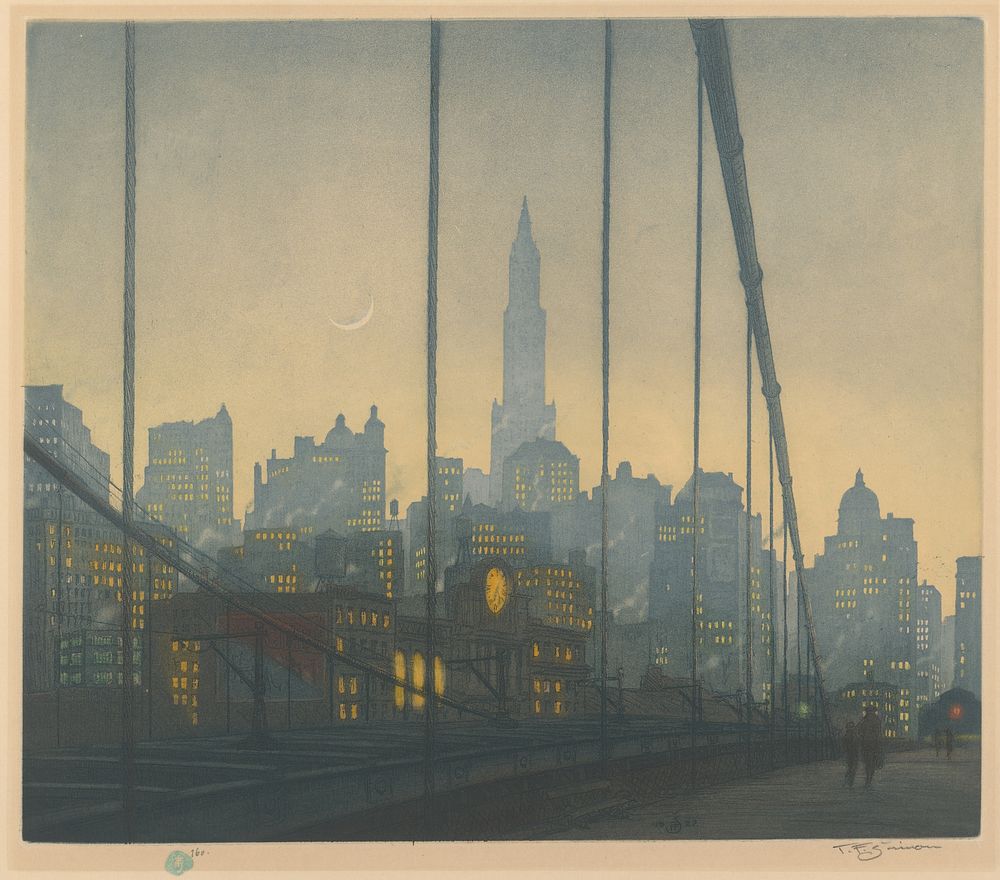 New york - brooklyn bridge, František Tavík Šimon