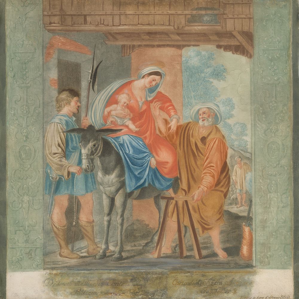 Flight to egypt, Giovanni Da San Giovanni