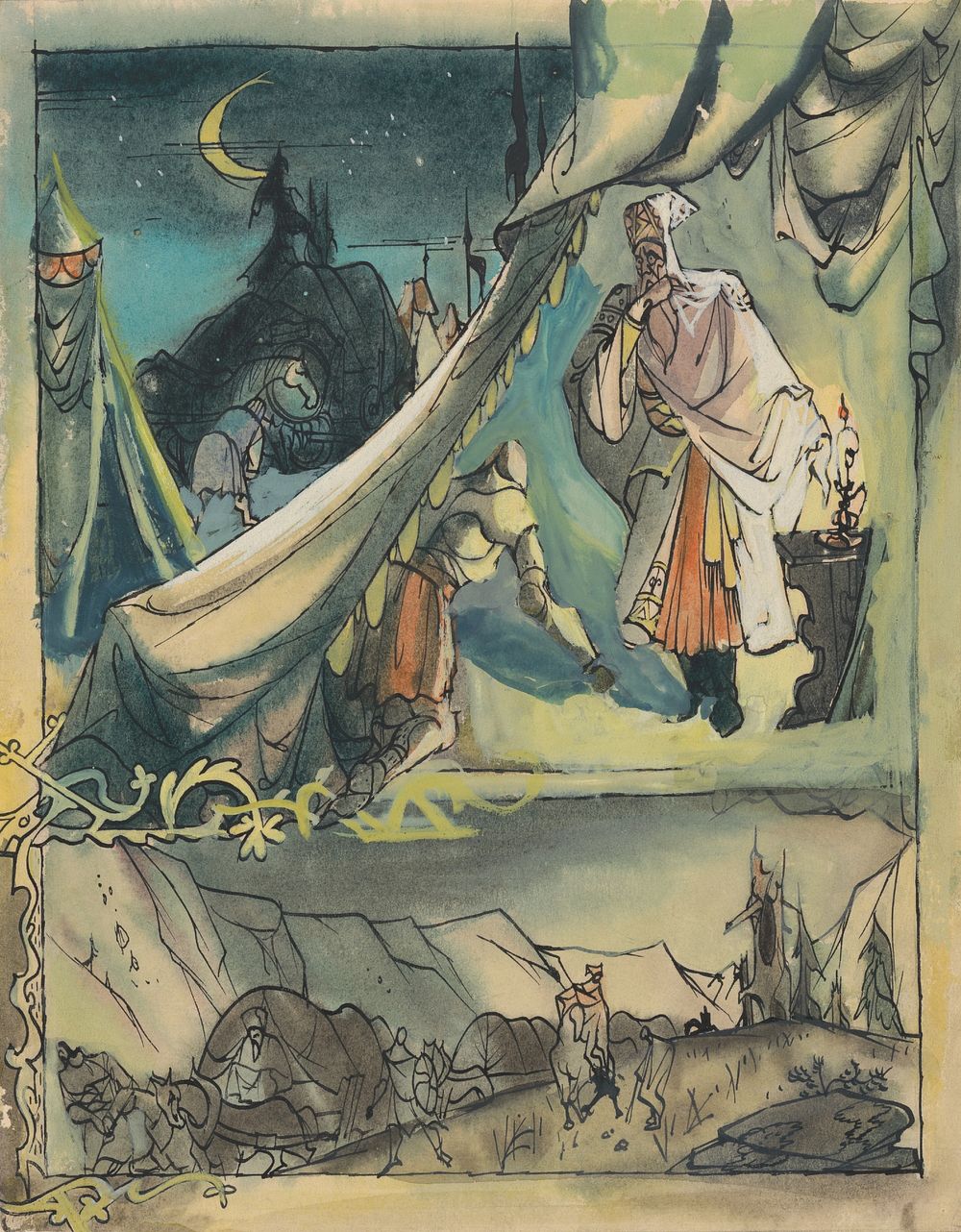 Fairy tale illustration, Jan Novák