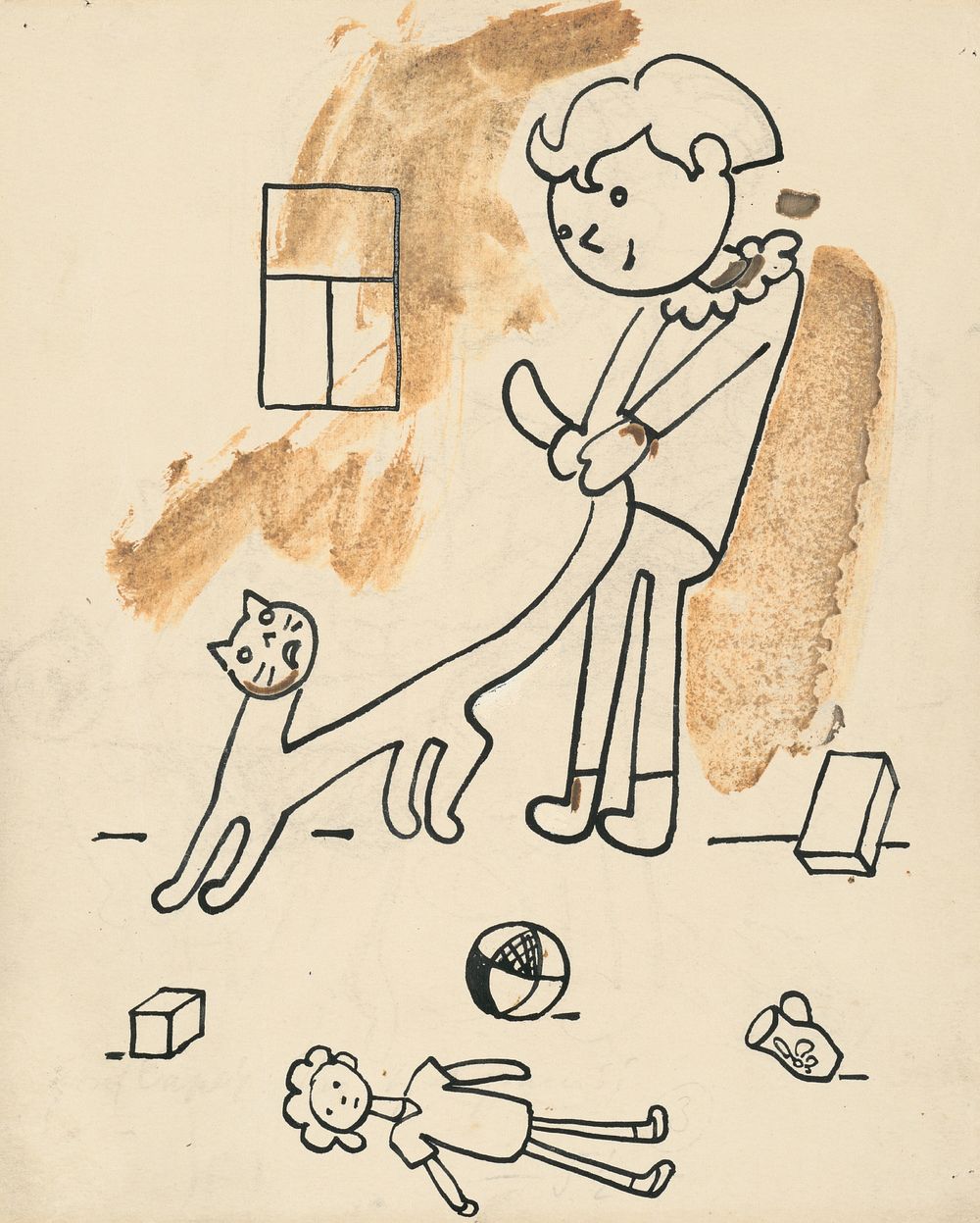 37. i snake and dog and a cat by Josef Čapek