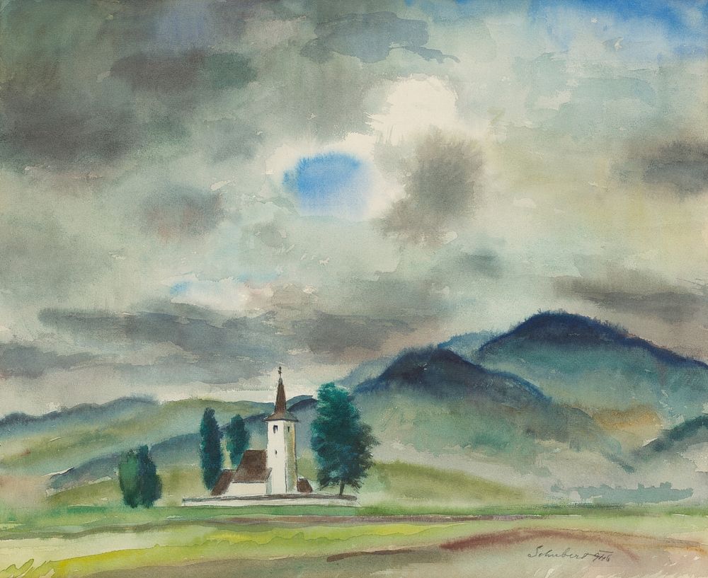 Landscape around var&iacute;n, Julius Schubert