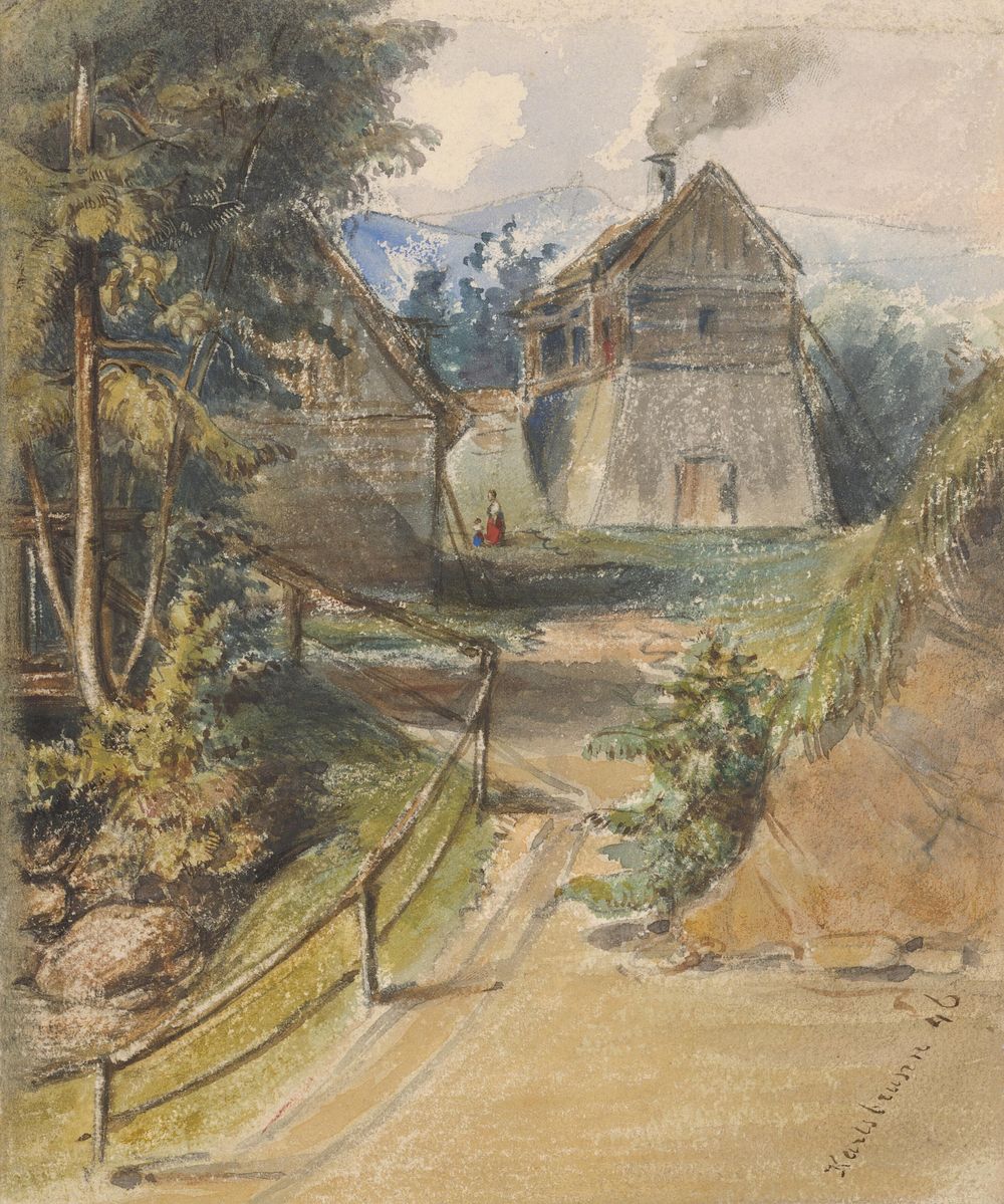 Motif from karlsbrunn  by Friedrich Carl von Scheidlin