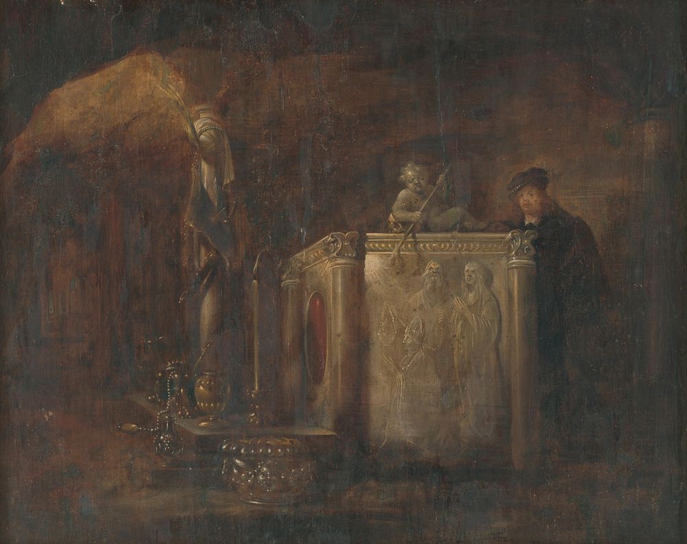 At the sarcophagus by Willem De Poorter