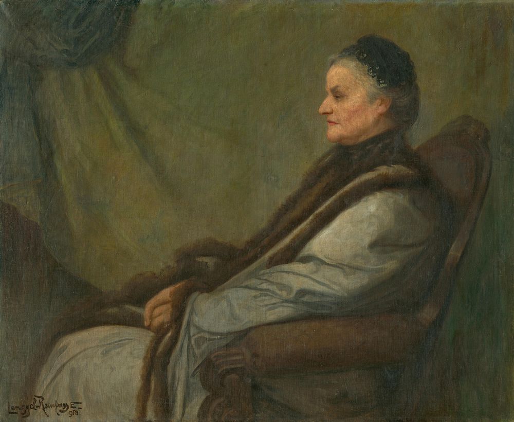 Portrait of an old lady, Ede Lengyel-Rheinfuss