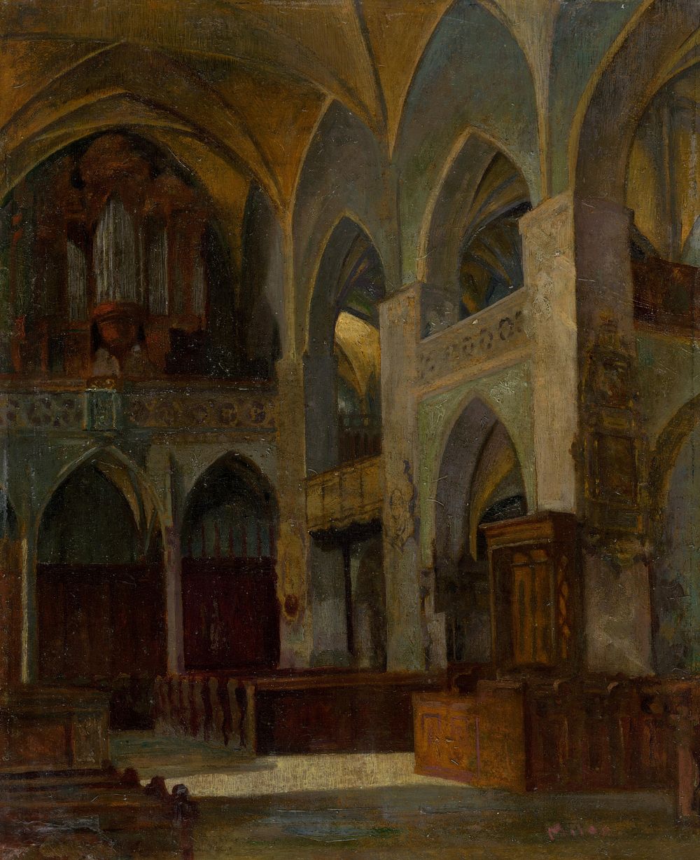 The interior of the church of st., Florian Milan