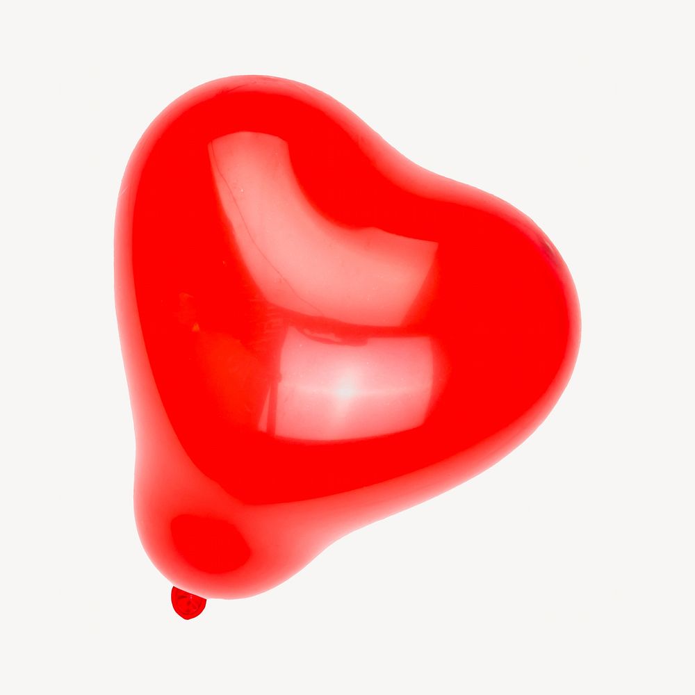 Valentine's red heart-shaped balloon