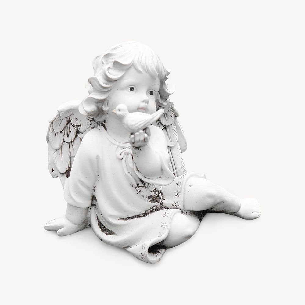 Baby angel figurine isolated design | Free Photo - rawpixel