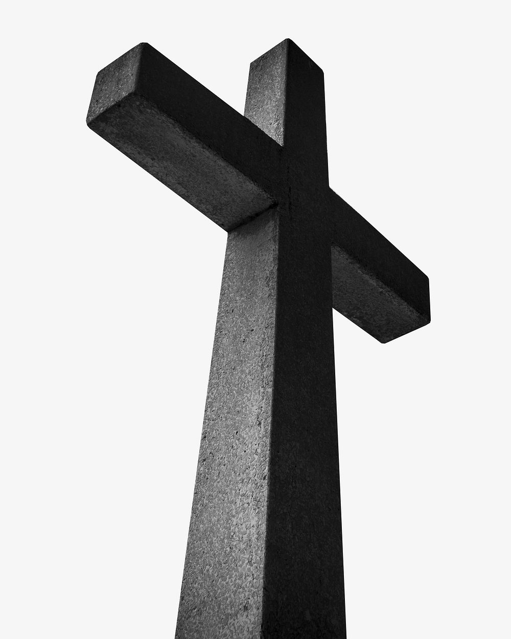 Black crucifix, religion  isolated design