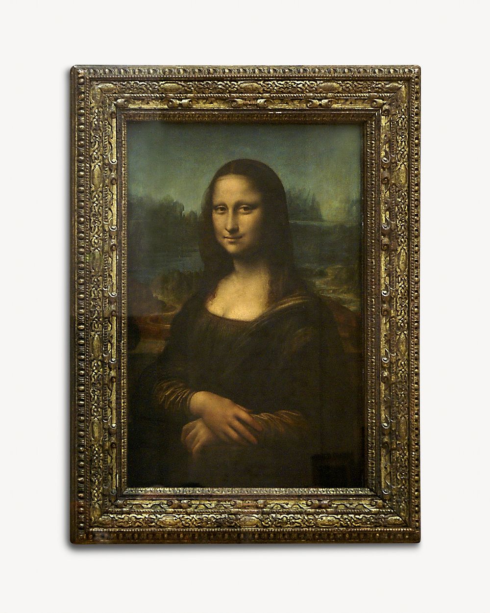 Mona Lisa frame isolated design