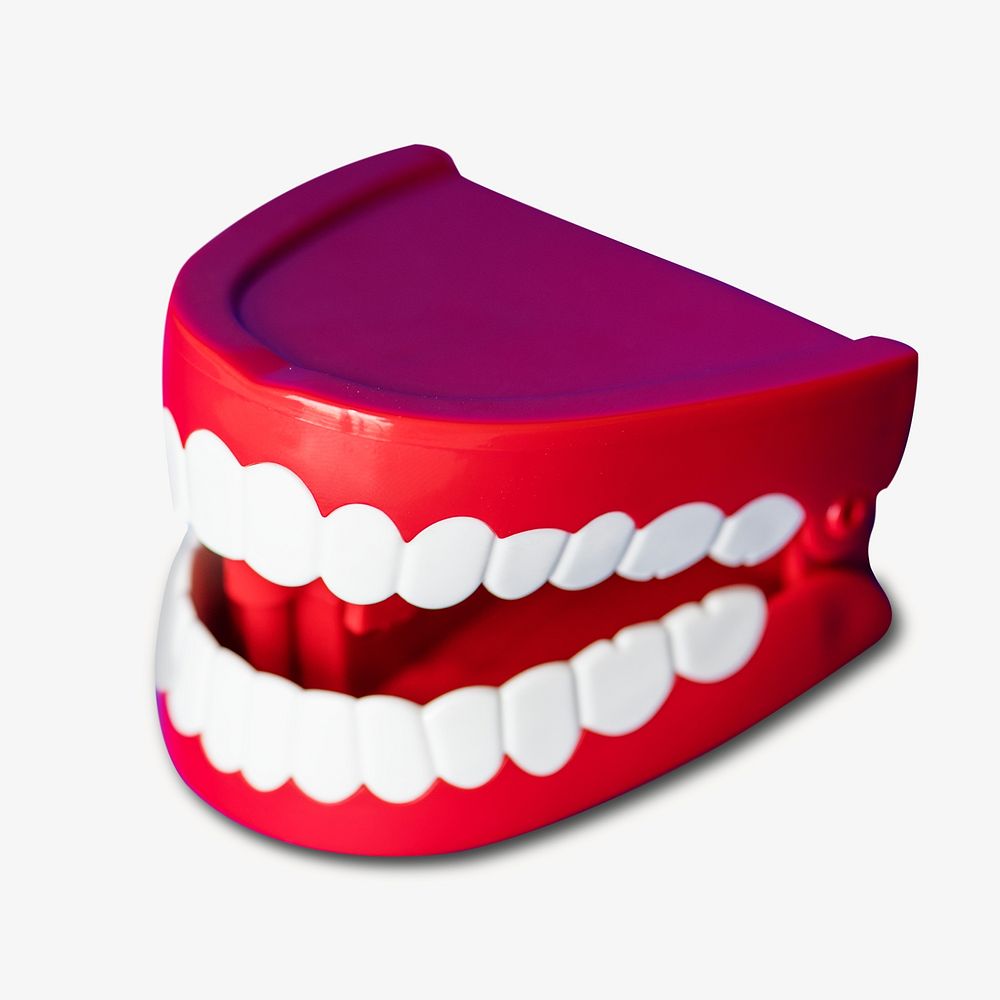 Chattering teeth toy isolated design