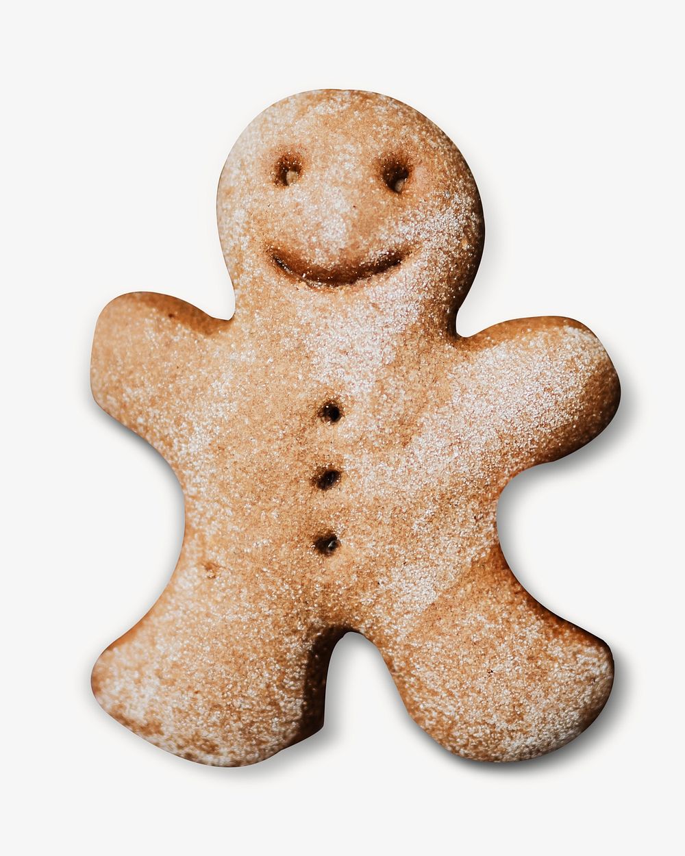 Gingerbread man cookie isolated design