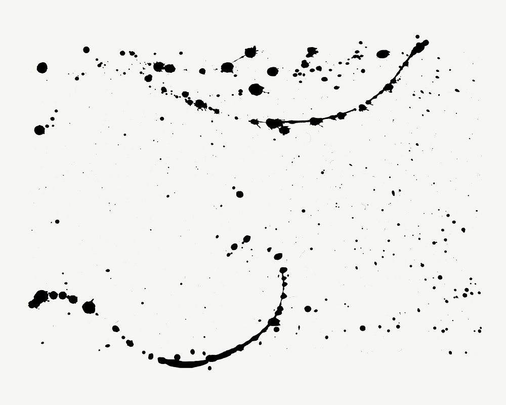 Black ink splash collage element | Premium PSD - rawpixel