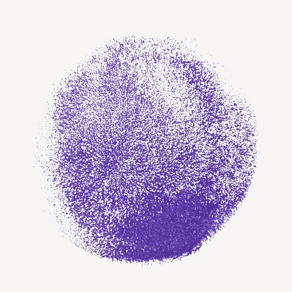 Purple sponge dabbing isolated design