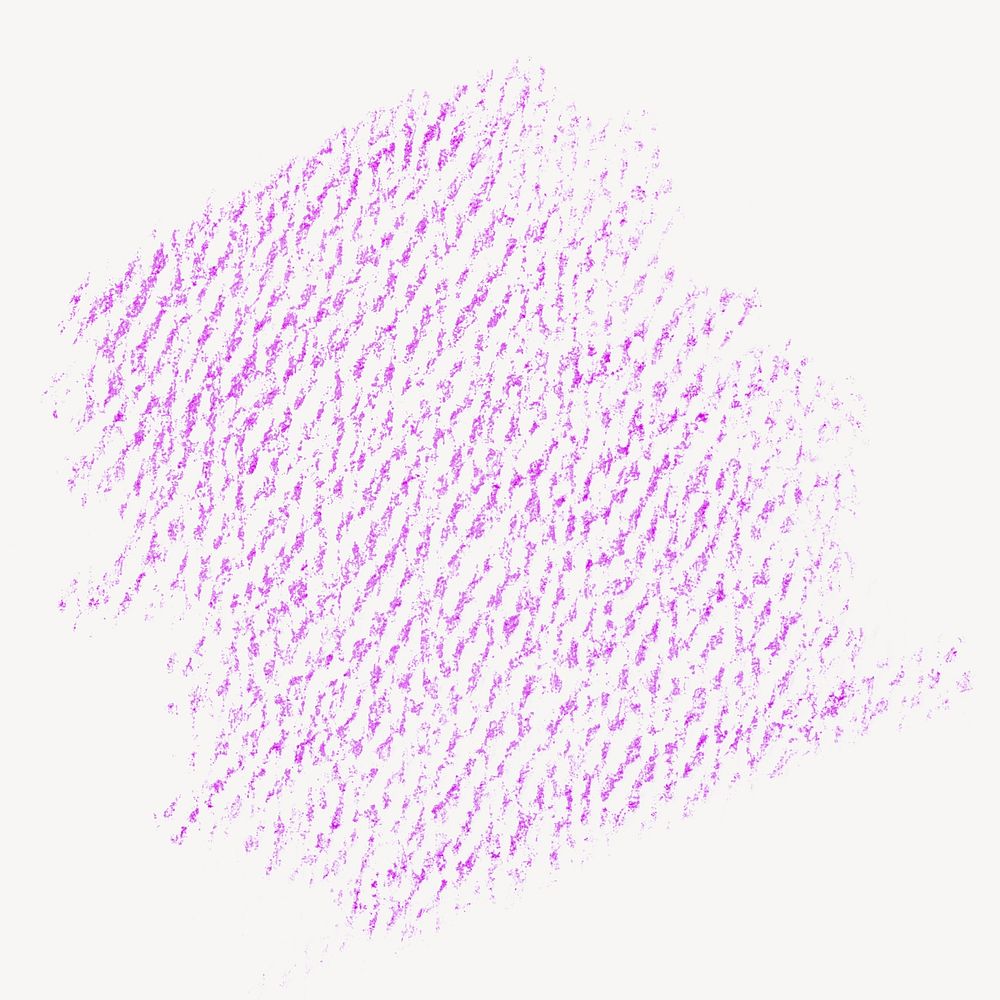 Pink crayon texture isolated design