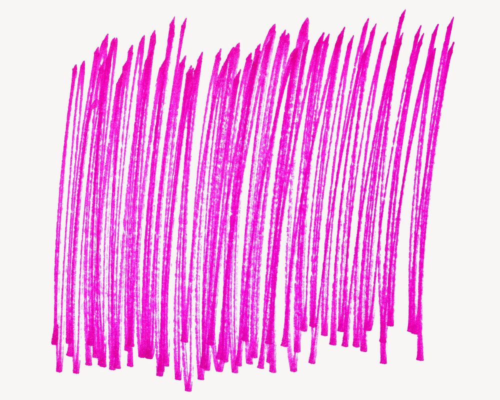 Pink marker scratch isolated design