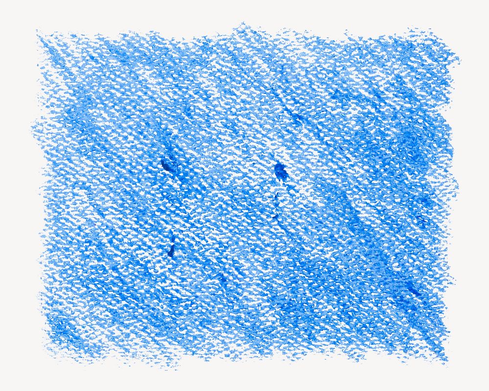Blue colored pencil texture isolated design