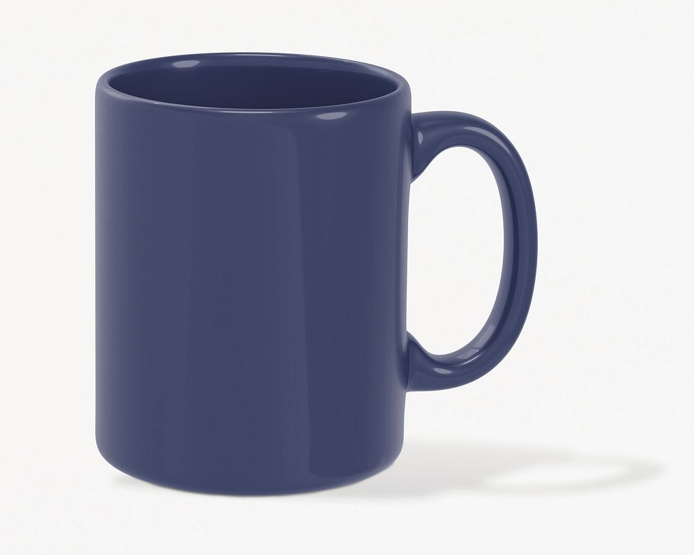 Navy blue coffee mug