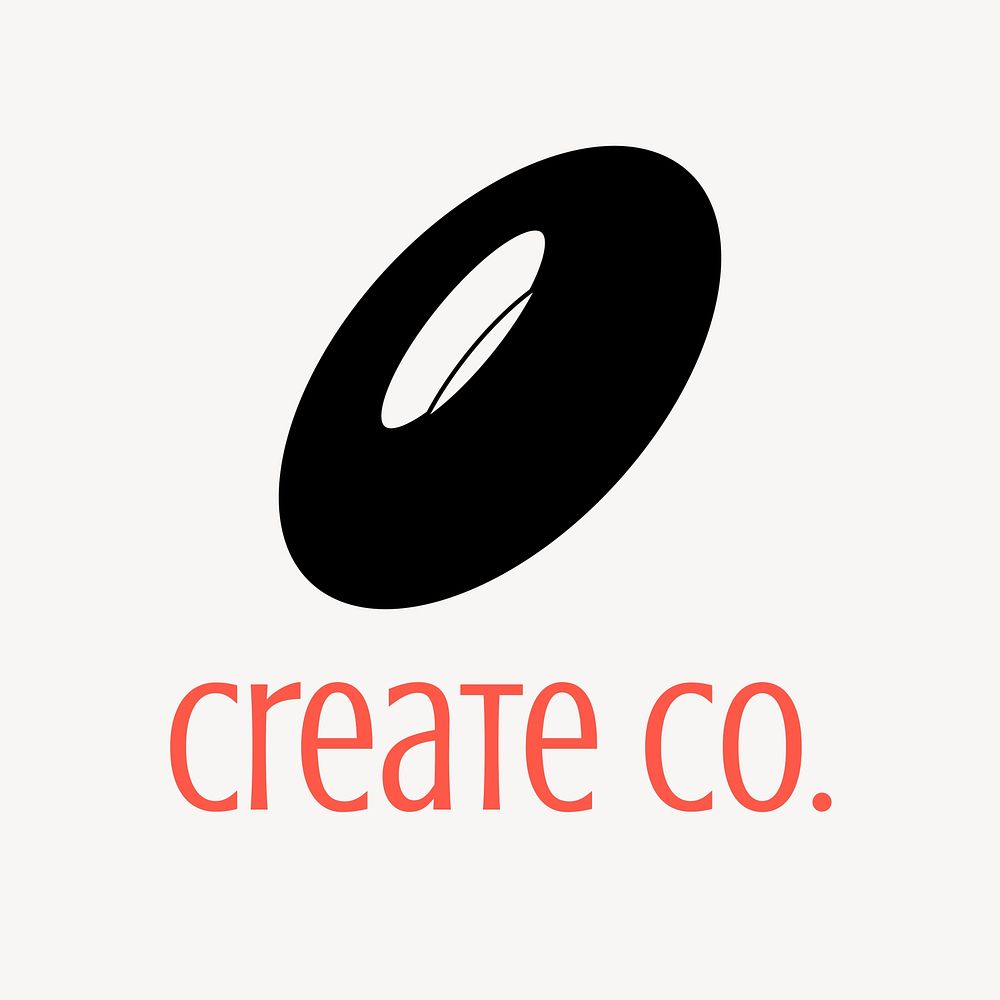 Black business logo clipart vector