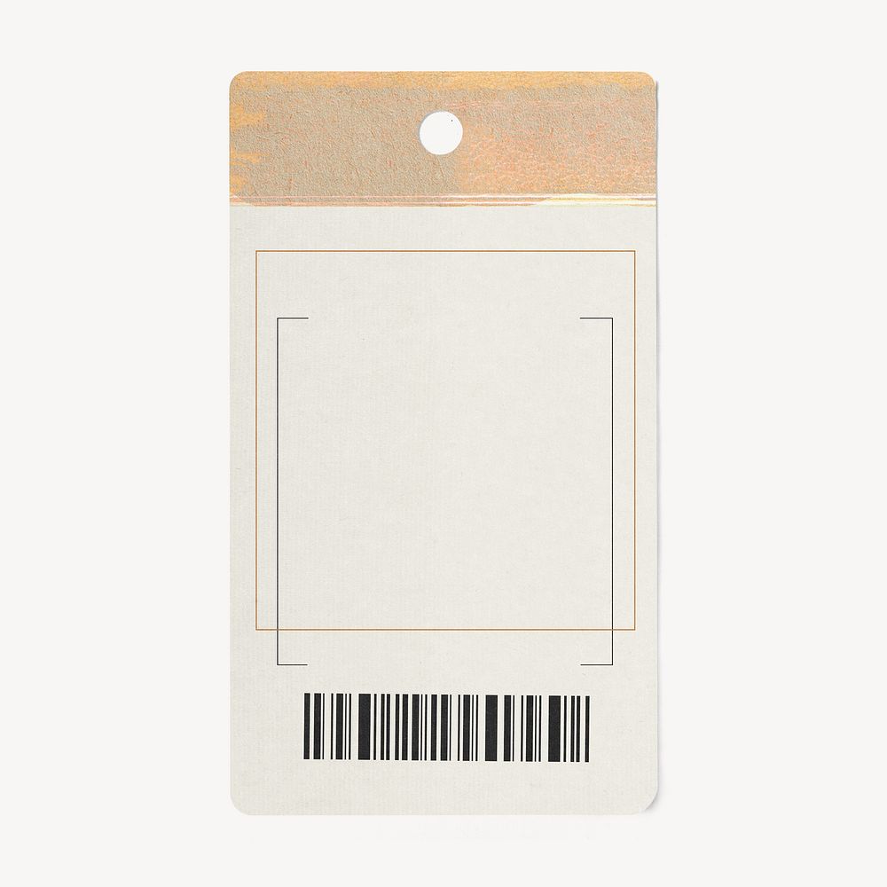 Label tag stationery collage element
