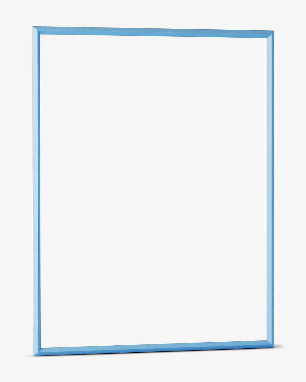 3D blue rectangle frame