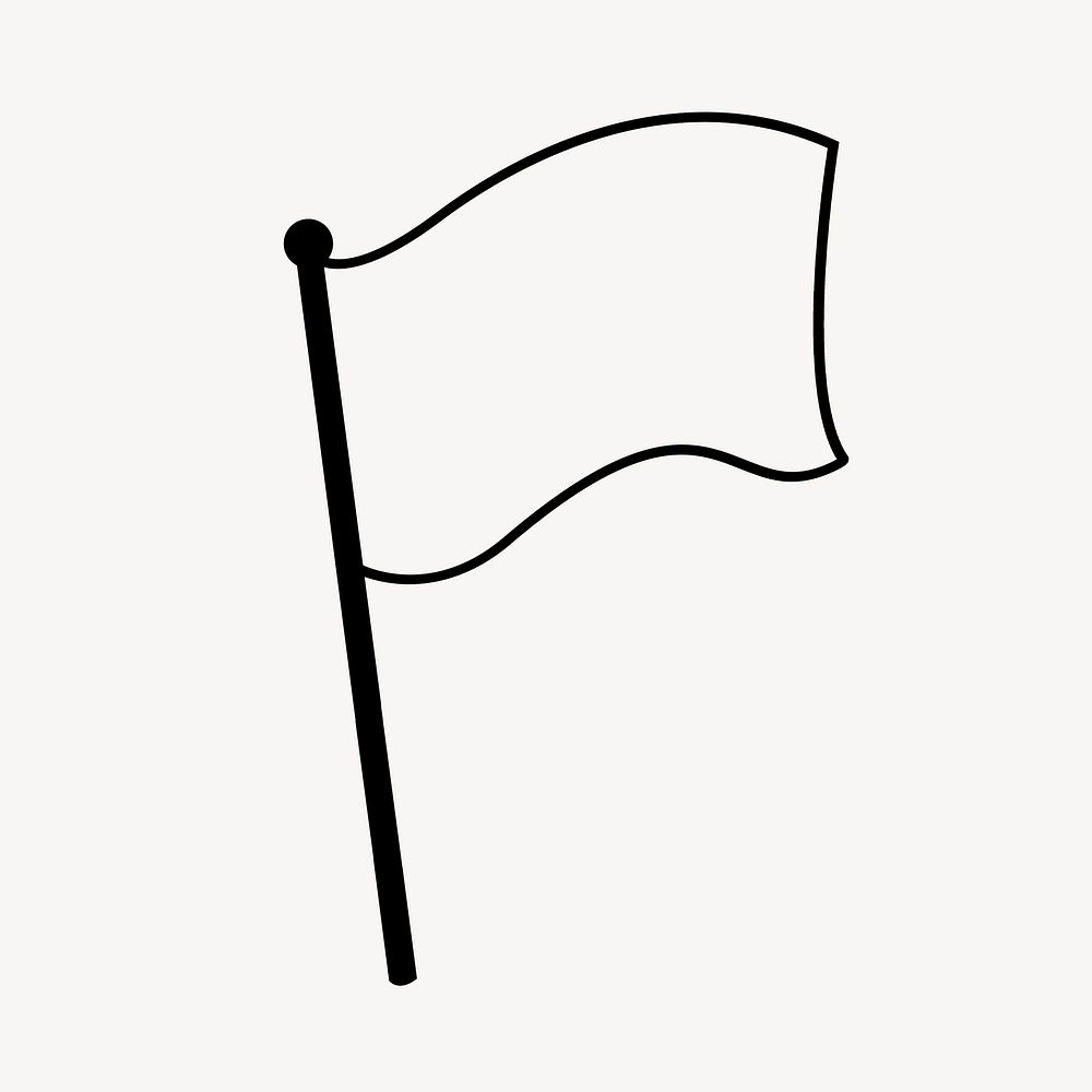 White flag, peace graphic