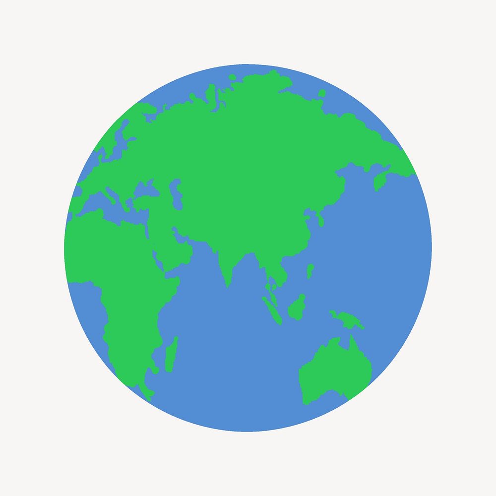 Planet Earth, isolated graphic