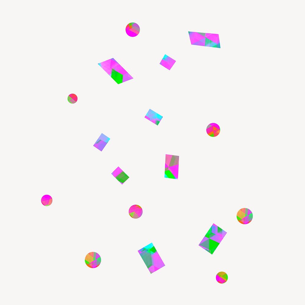 Party confetti, colorful graphic