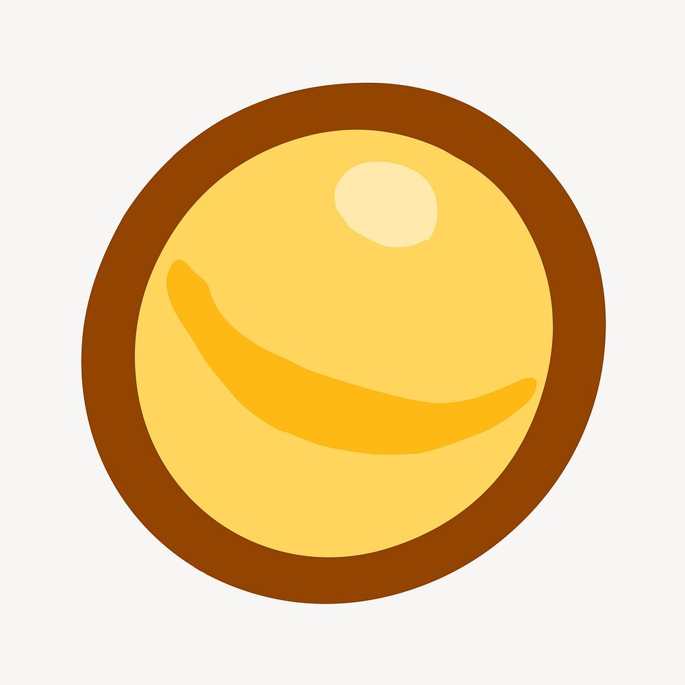 Yellow circle round shape graphic