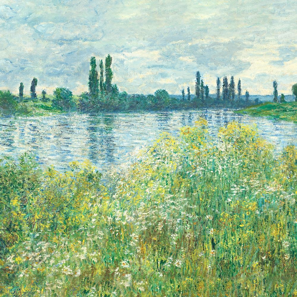 Monet nature background. Famous art remixed by rawpixel.