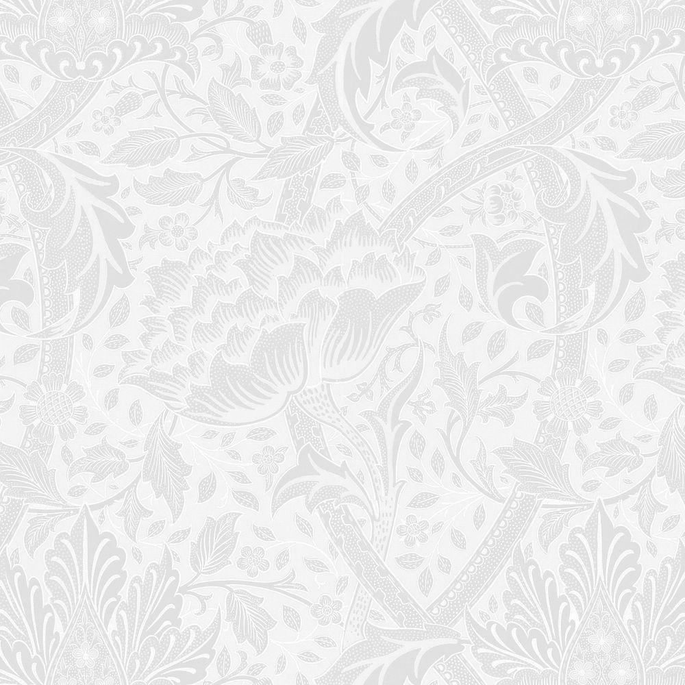 William Morris' Windrush background, vintage botanical pattern, remixed by rawpixel