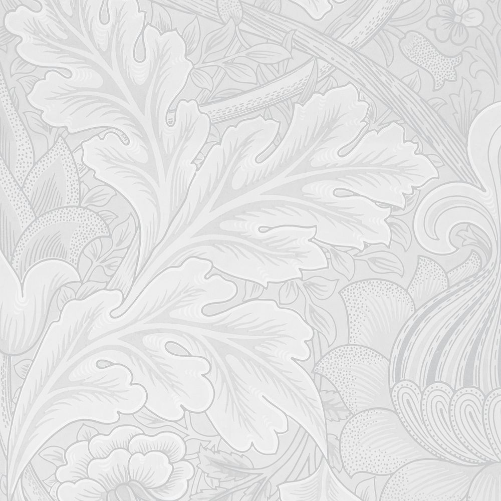 William Morris' St.James background, vintage botanical pattern, remixed by rawpixel