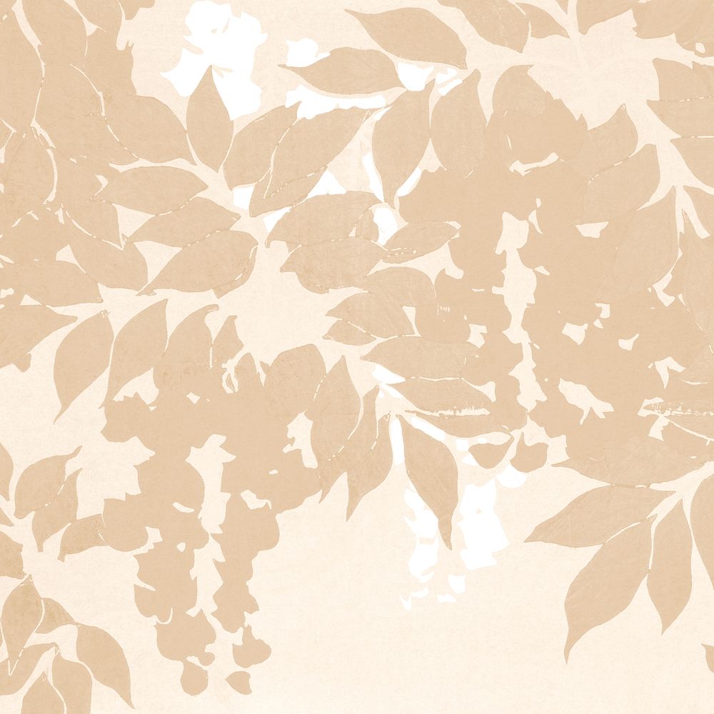 Aesthetic brown leaf pattern background, remixed by rawpixel