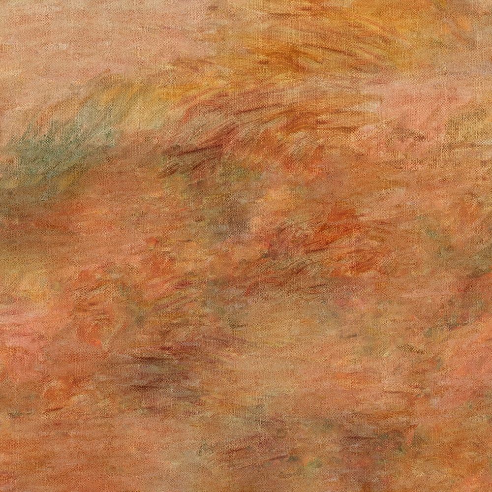 Pierre-Auguste Renoir's Anemones background, brown oil painting, remixed by rawpixel