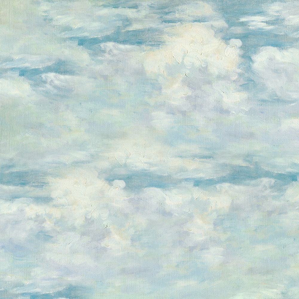 Monet's sky background. Famous art remixed by rawpixel.