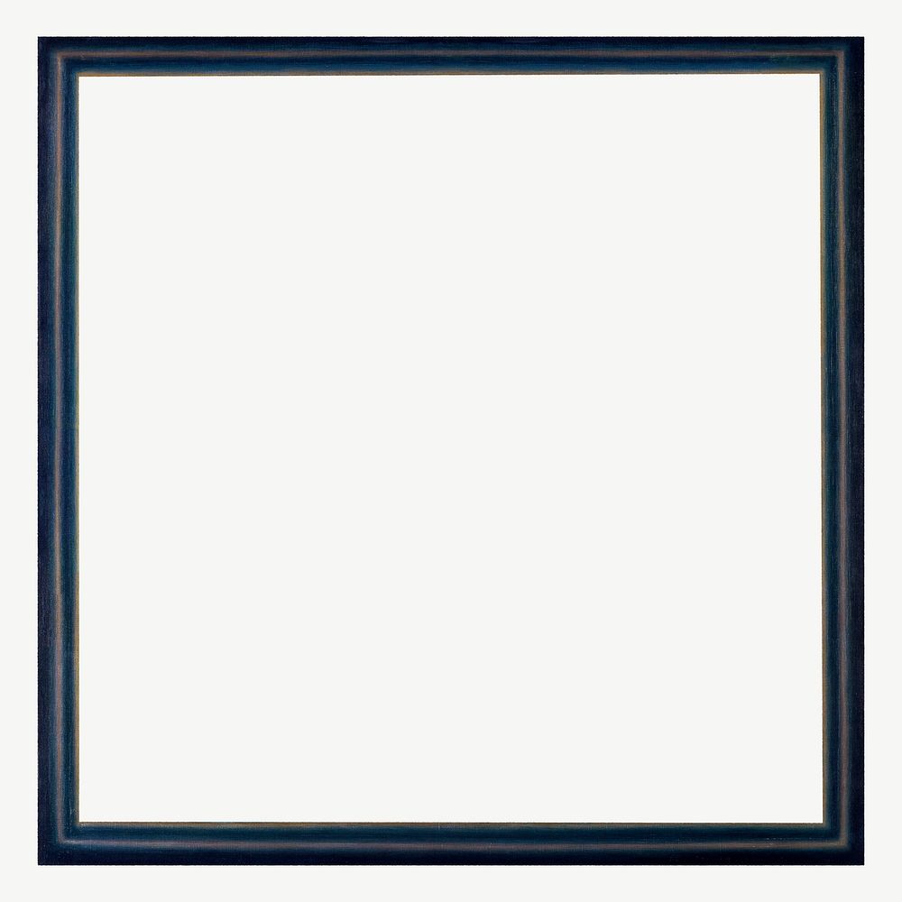 Wooden dark blue frame clipart psd. Remastered by rawpixel.