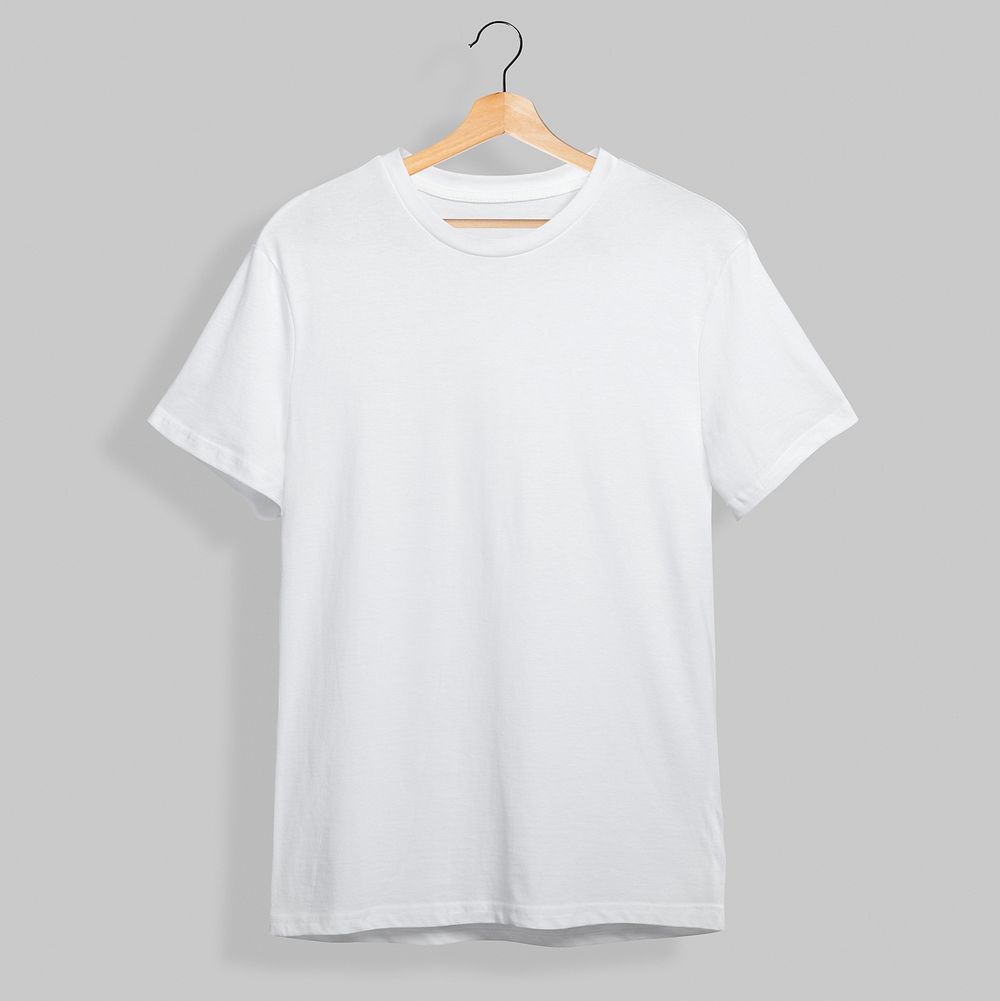 White t-shirt mockup gray background | Free PSD Mockup - rawpixel