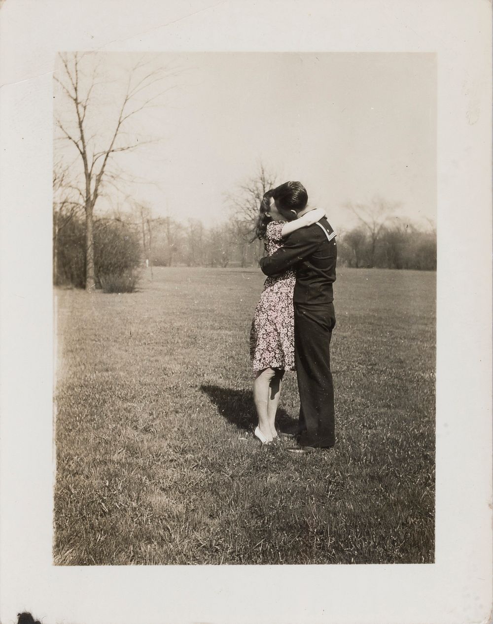 Untitled (Man in Sailor Uniform Kissing a Woman)