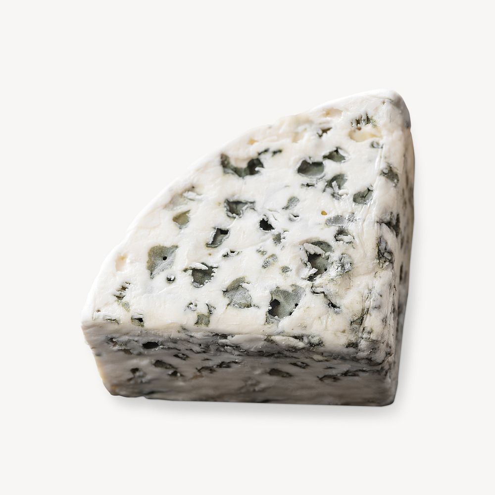 Blue cheese, food isolated design