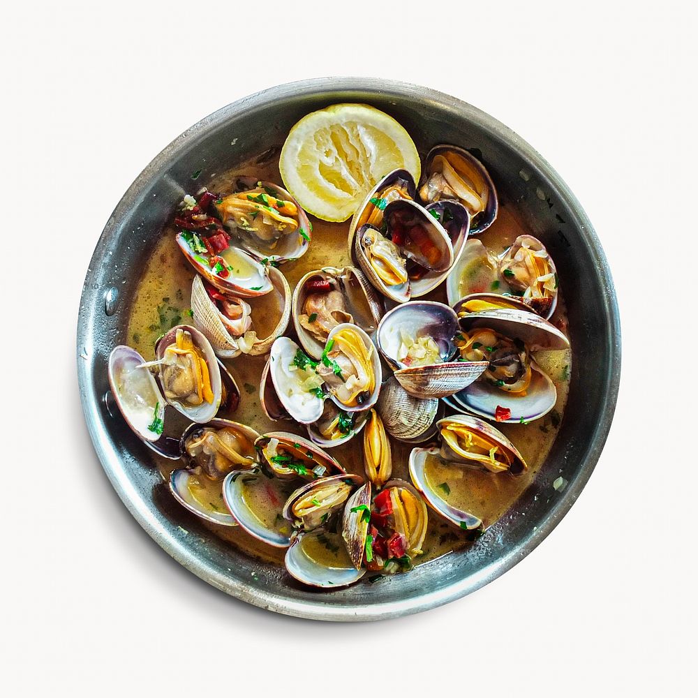 Clam and mussel soup isolated Free Photo rawpixel