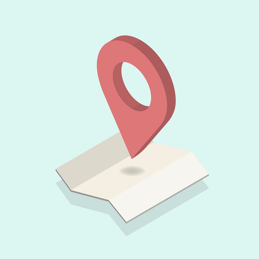 GPS navigation map icon