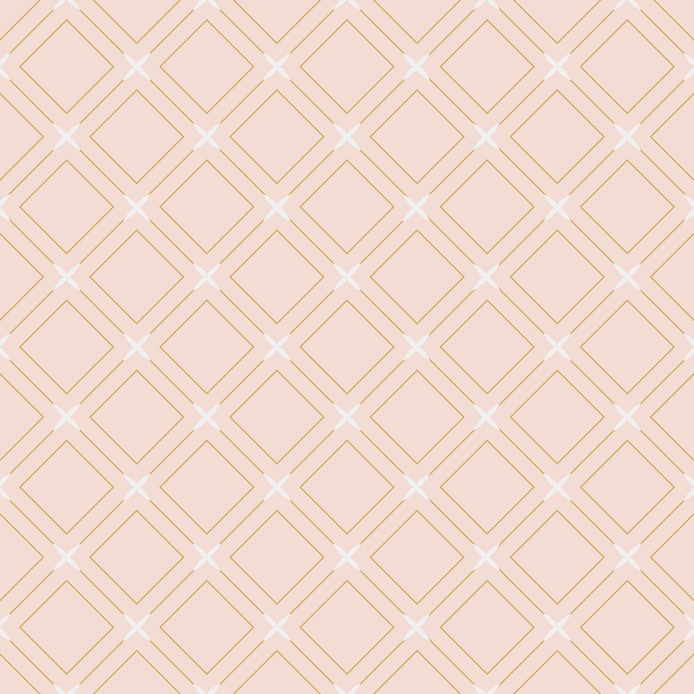 Luxury rhombus pattern background, pink & gold design