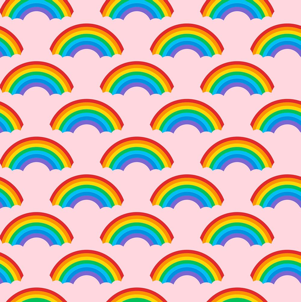 Seamless rainbow pattern background