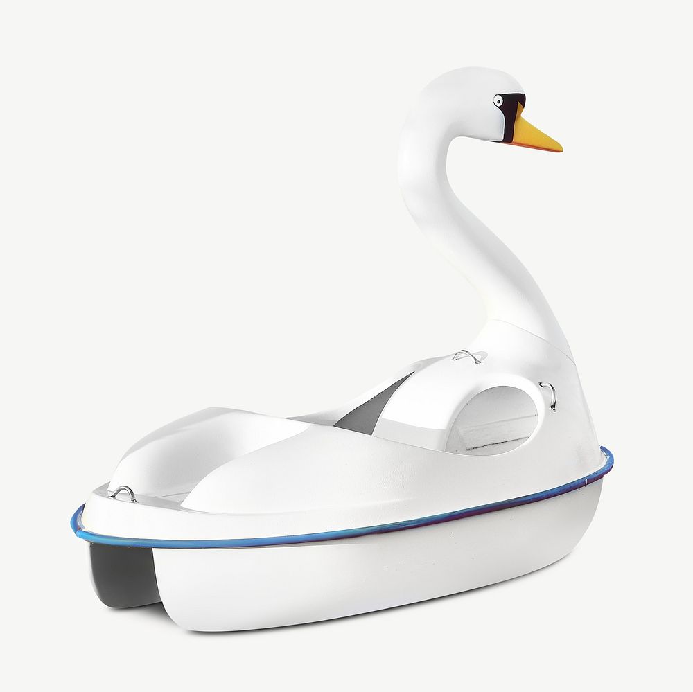 Swan pedal boat isolated object psd