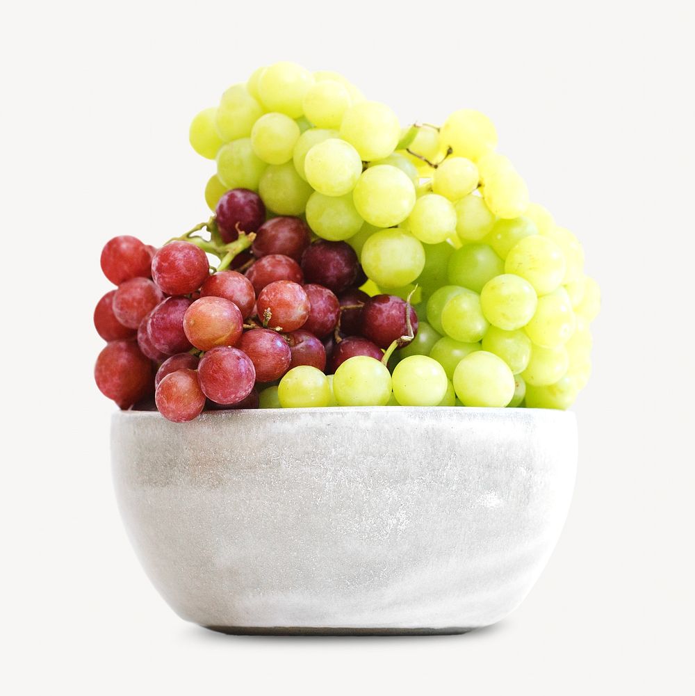 Grapes image on white