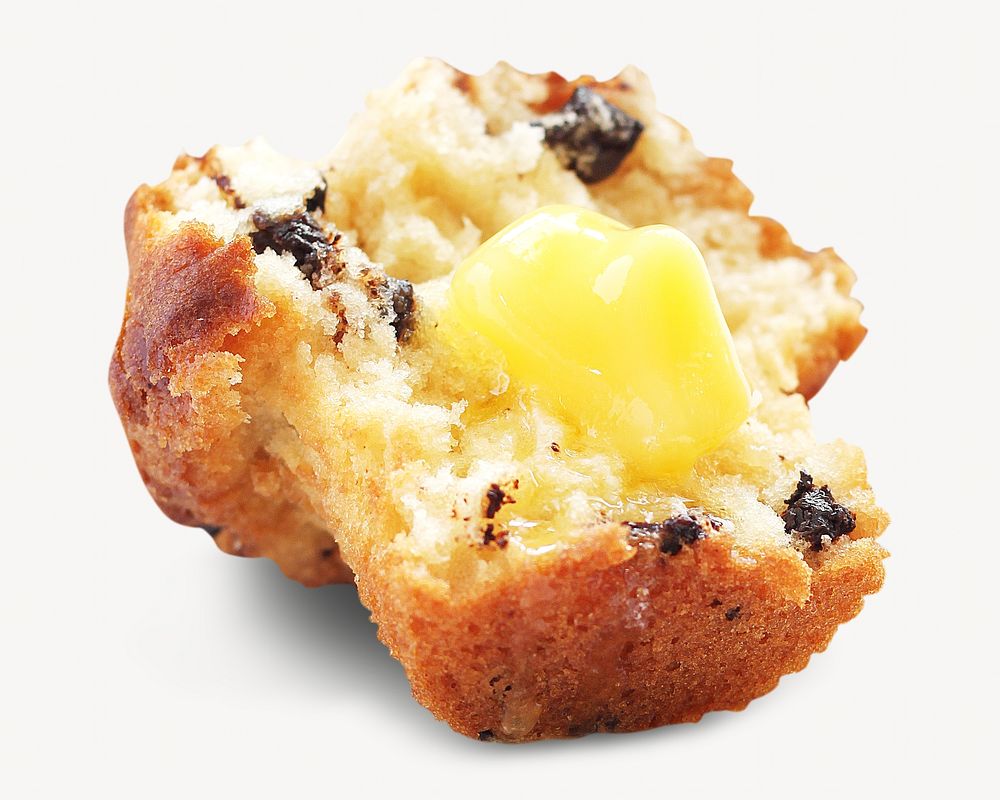 Muffin image on white