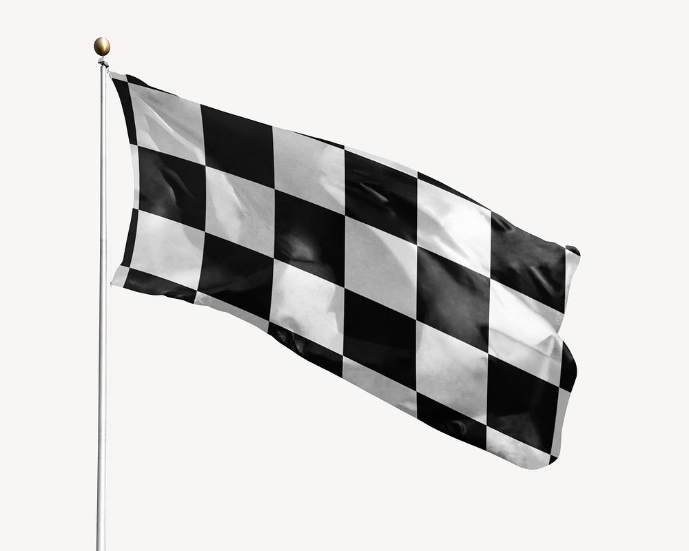 Checkered flag isolated design