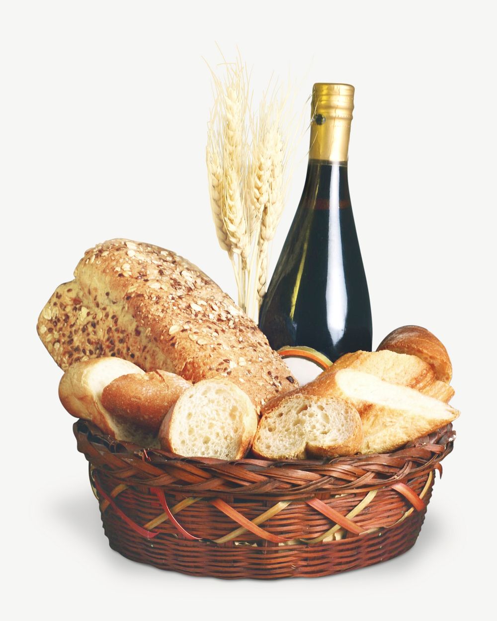 Bread basket design element psd