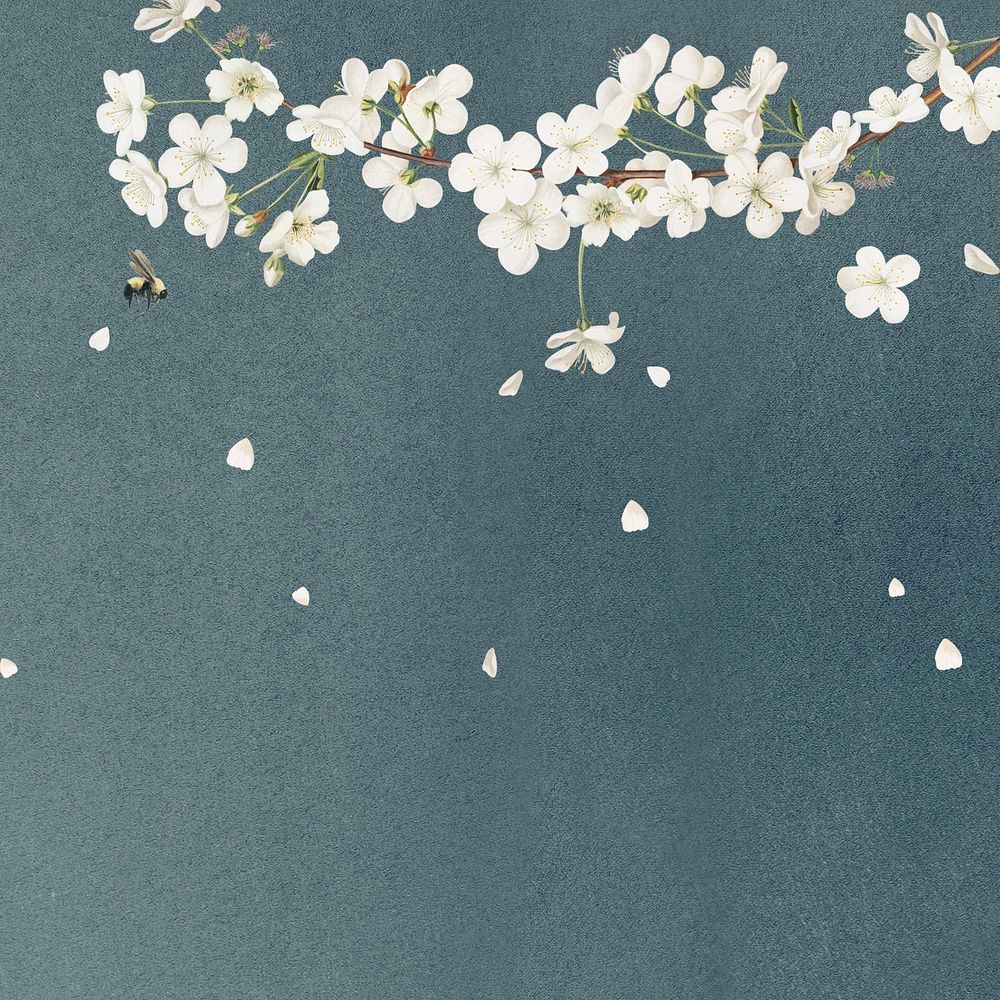 White flower border, vintage illustration | Free Photo - rawpixel