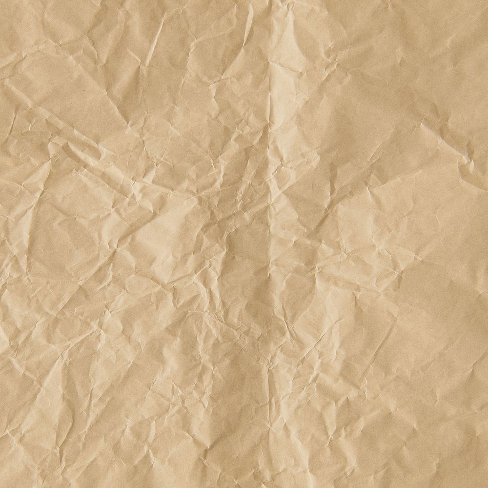 Brown crumpled paper background