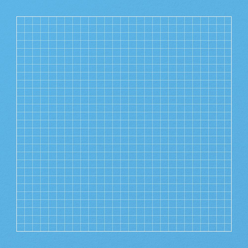 Blue cutting mat background, grid patterned design